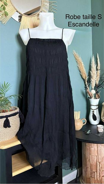 robe noire fluide taille S