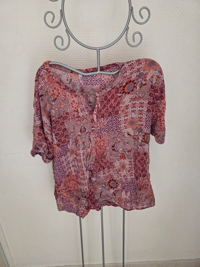 Blouse fluide motif bohème T.42 - Légère et agréable