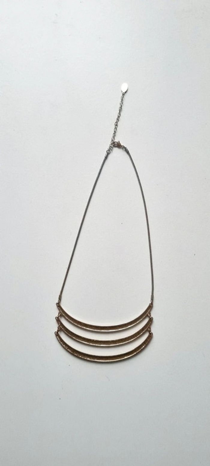 Collier 3 rangs doré - photo numéro 8