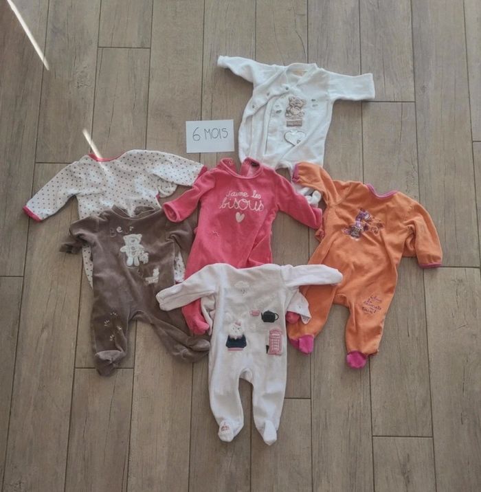 Lot de 6 pyjamas 6 mois