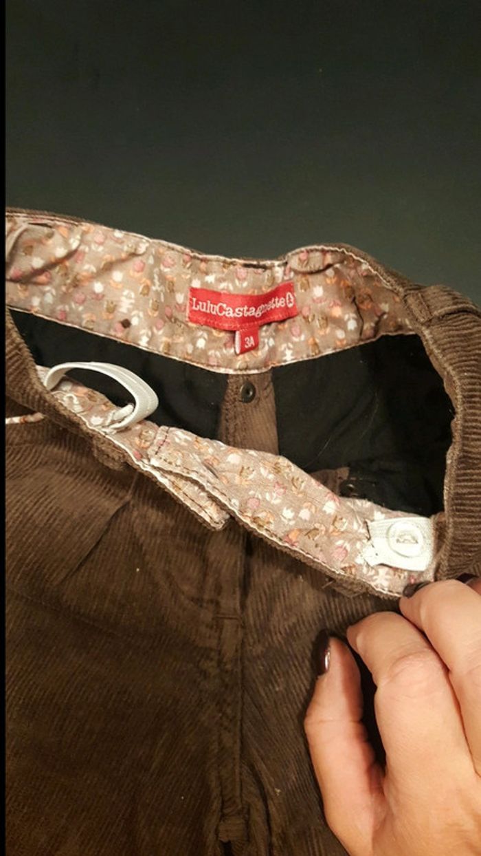 Short velours lulu castagnette 3 ans - photo numéro 4