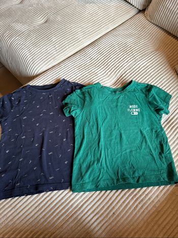 Lot 2 t-shirts manches courtes