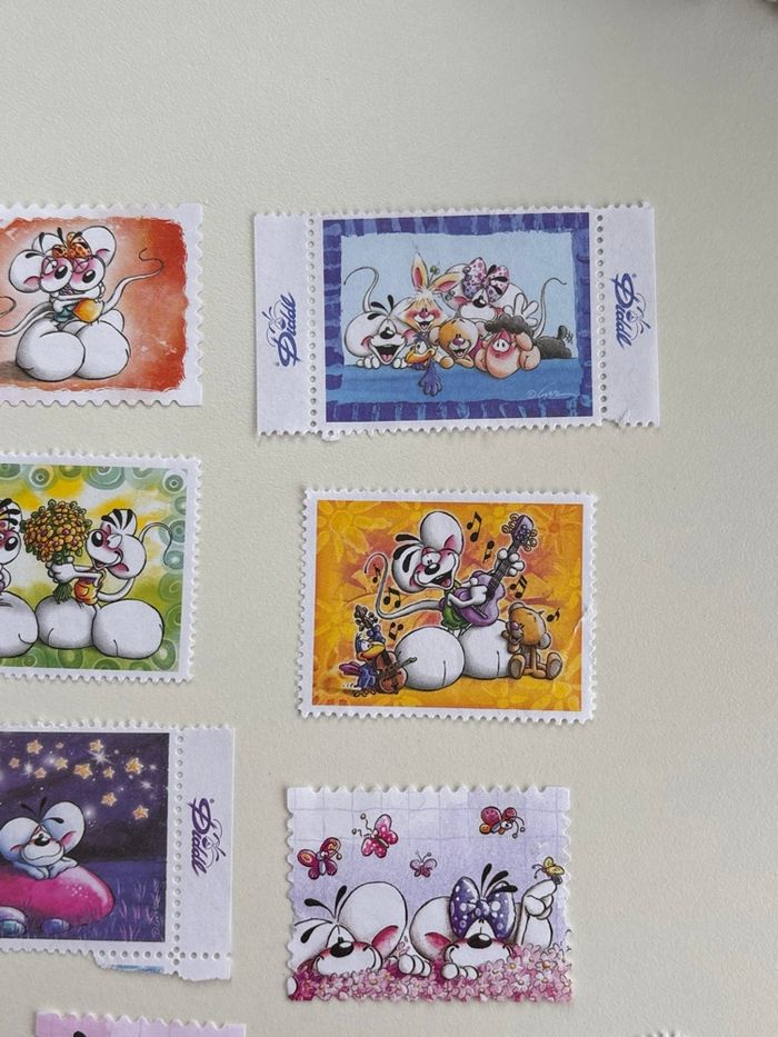Lot de 12 timbres diddl - ancienne collection - vintage - années 2000 - photo numéro 4