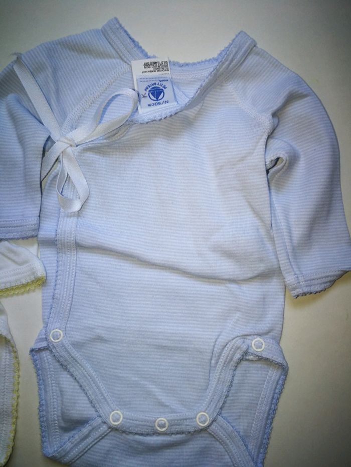 Lot de 2 bodies ML naissance petit bateau - photo numéro 2