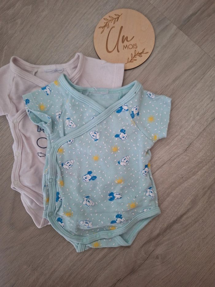 Lot de 2 Body Disney manches courtes - photo numéro 2