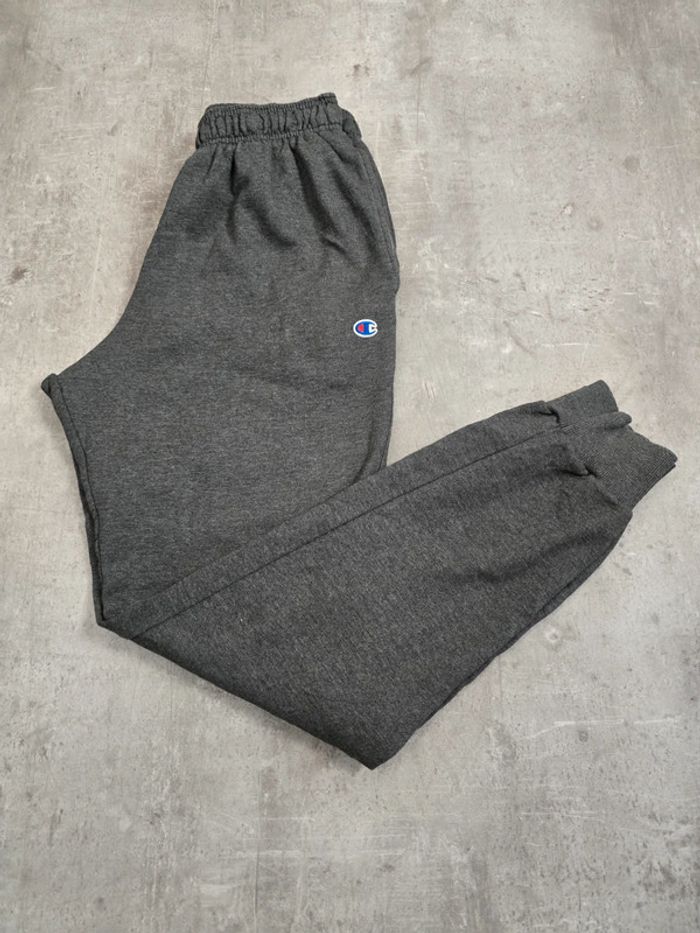 Jogging Champion gris foncé logo brodé taille M confort streetwear