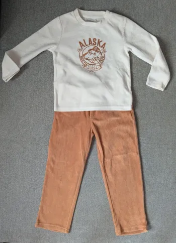 Pyjama velours léger mi-saison | 4 ans