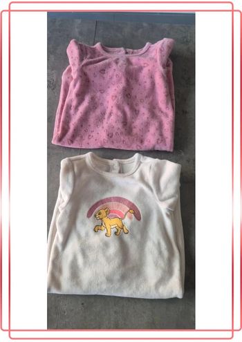 Lot de 2 pyjamas polaires Roi Lion