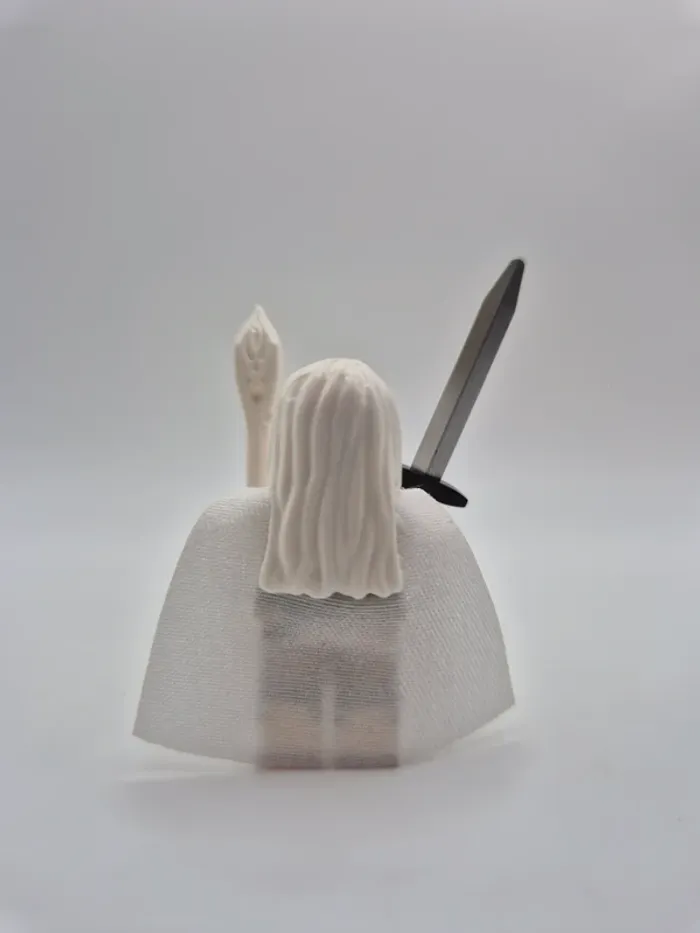 Figurine type lego Gandalf le blanc seigneur des anneaux / hobbit - photo numéro 3