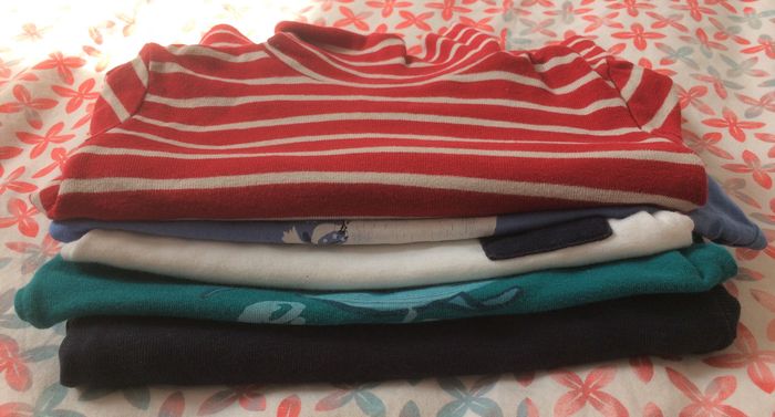 Lot de 6 T-shirts manches longues - Taille 86 cm / 24 mois / 2 ans