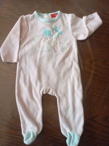 Pyjama rose "j'aime les câlins" Tissaia 6mois