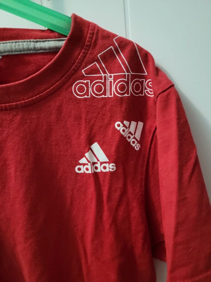 T shirt rouge adidas - photo numéro 2