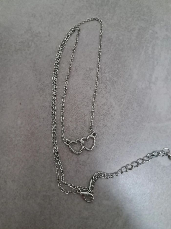 Collier cœurs entrelacés - photo numéro 3