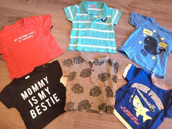 Lot 6 tee-shirts MC garçon 6 mois