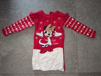 Robe pull de Noël bébé fille 2/3 ans Minnie