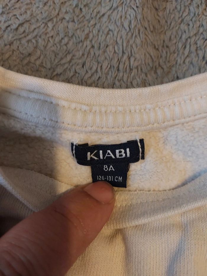Sweat blanc taille 8 ans - photo numéro 2
