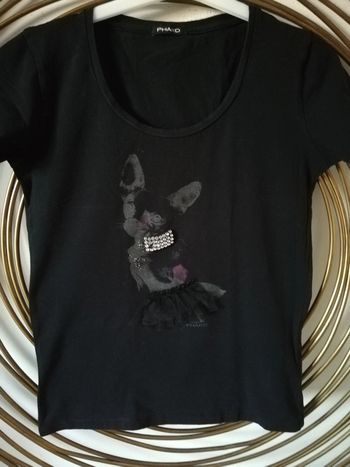 Tshirt noir à manches courtes Phard taille M
