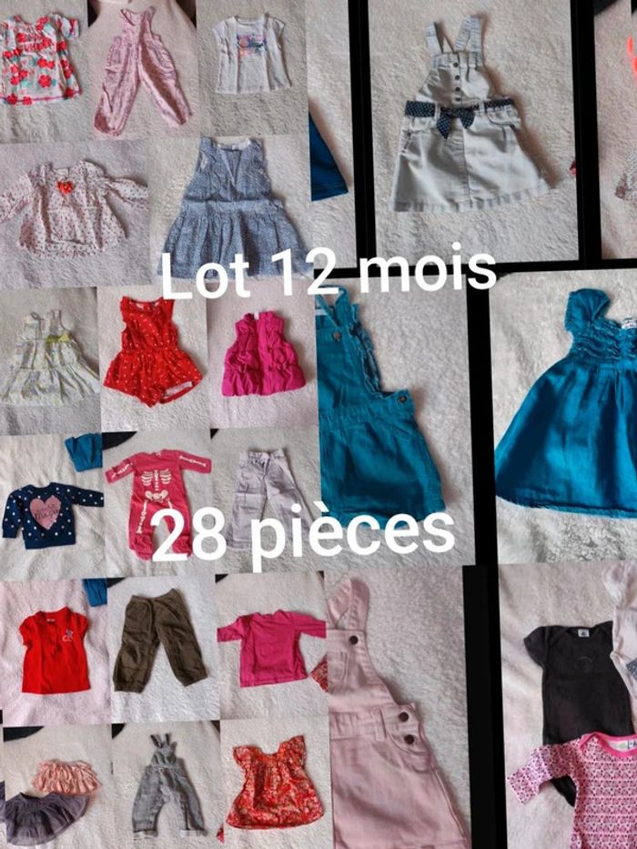 Lot fille 12 mois
