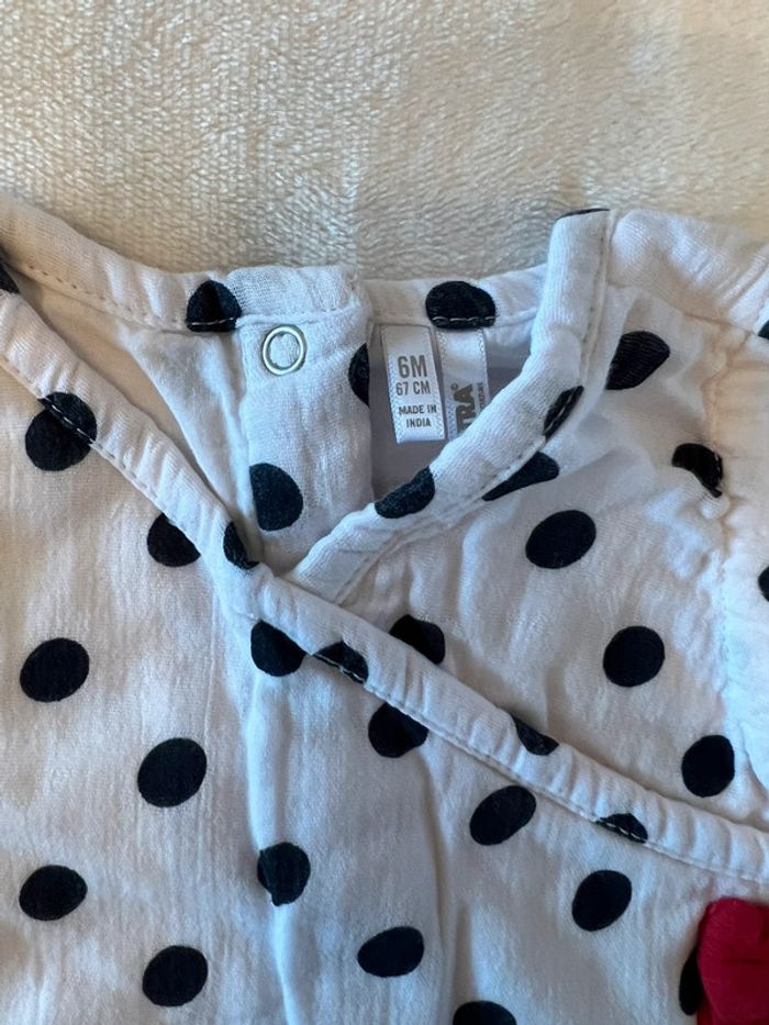 Combinaison à petits pois taille 6M/67cm - photo numéro 2