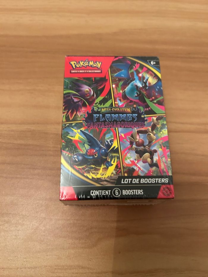 Pokémon – Lot de 6 Boosters Flammes Fantasmagoriques – Neuf Scellé