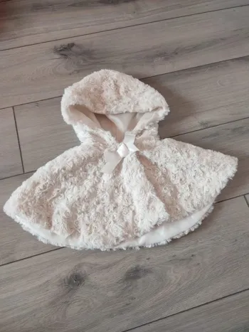 Cape poncho bonnet bébé 3 mois kitchoun