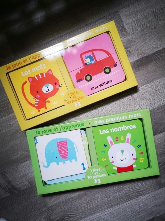 Lot de livres et puzzles 1er age