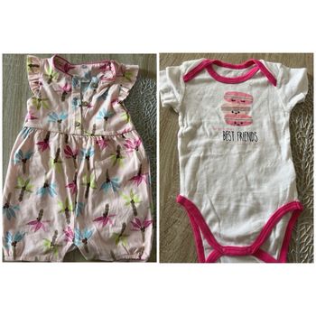 Lot vêtement bébé fille 1mois.