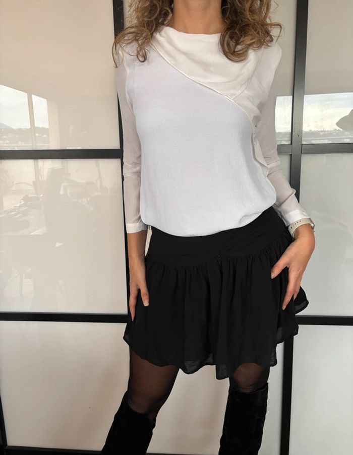 Élégante blouse blanche Sandro - photo numéro 2