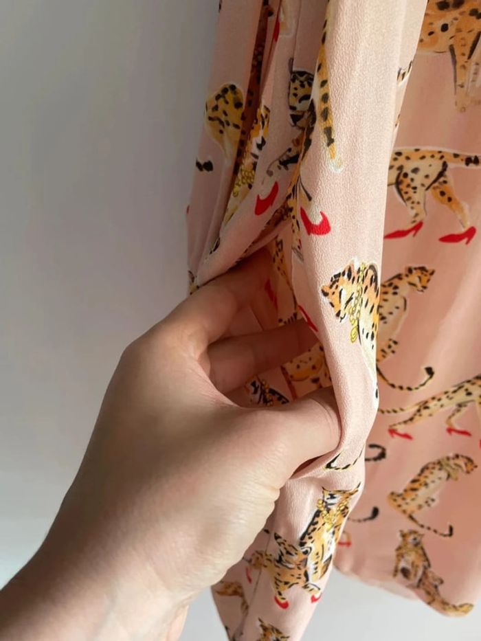 Robe léopard rose Pinko 36 - photo numéro 4