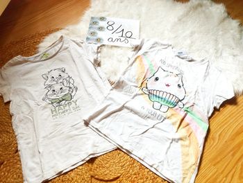 Lot t-shirts 8/10ans Aristochats Gabby et la maison magique