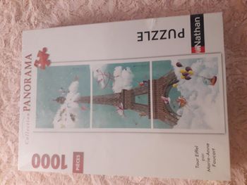 Pour Noël ! Puzzle Tour Eiffel par Marie Anne Foucard "1000 Pièces" (Nathan) Neuf sous Blister