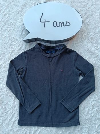 Tee shirt manches longues Garçon 4 ans Tommy Hilfiger