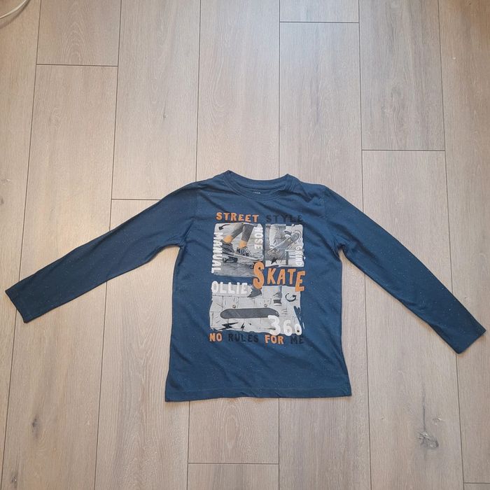 Maillot manche longue bleu. Garçon 10 ans. Marque In Extenso