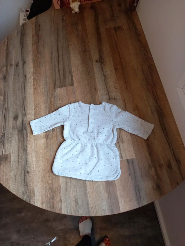 Robe tunique, gris clair, KIABI, 6 mois (69cm) - photo numéro 8