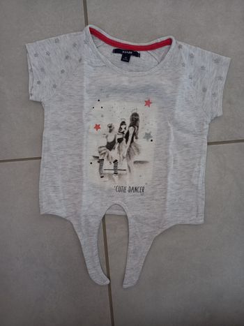 Tee shirt à nouer MC fille 3 ans