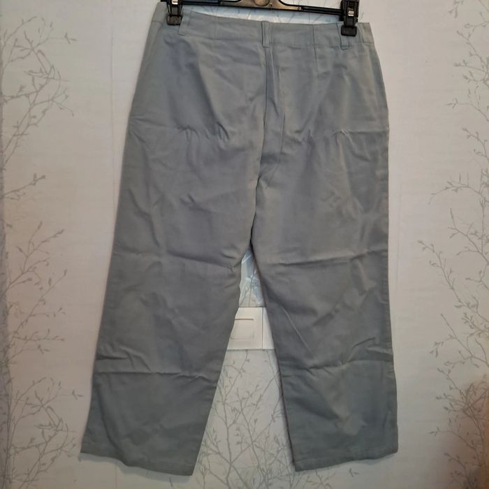 Pantacourt en toile gris - photo numéro 2