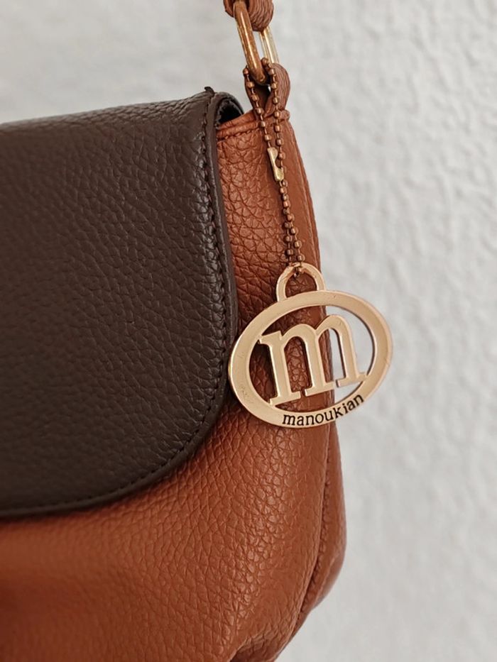 Sac Manoukian caramel et marron - photo numéro 3