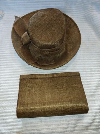 Chapeau et pochette cérémonie 