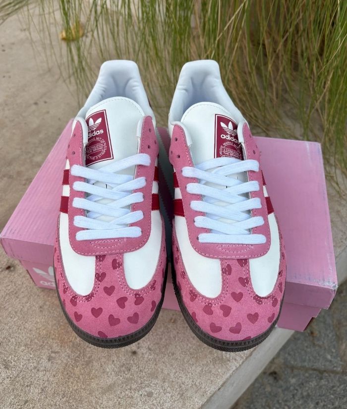 Adidas Samba X Comme Des Garçons Rose Taille 40 - photo numéro 2