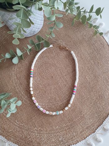 Collier Amour perles résine