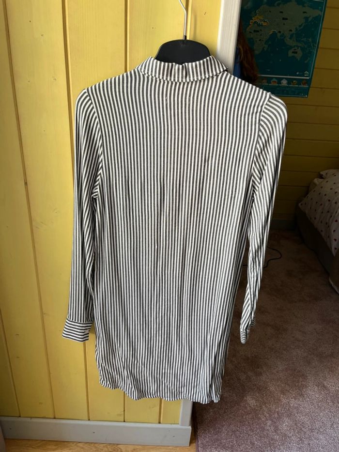 Robe-chemise rayée IKKS - Taille S (14 ans / 158 cm) - photo numéro 3