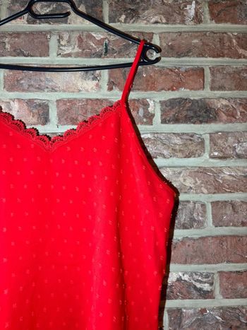 Top rouge dentelle motif M&G Monogram Taille L