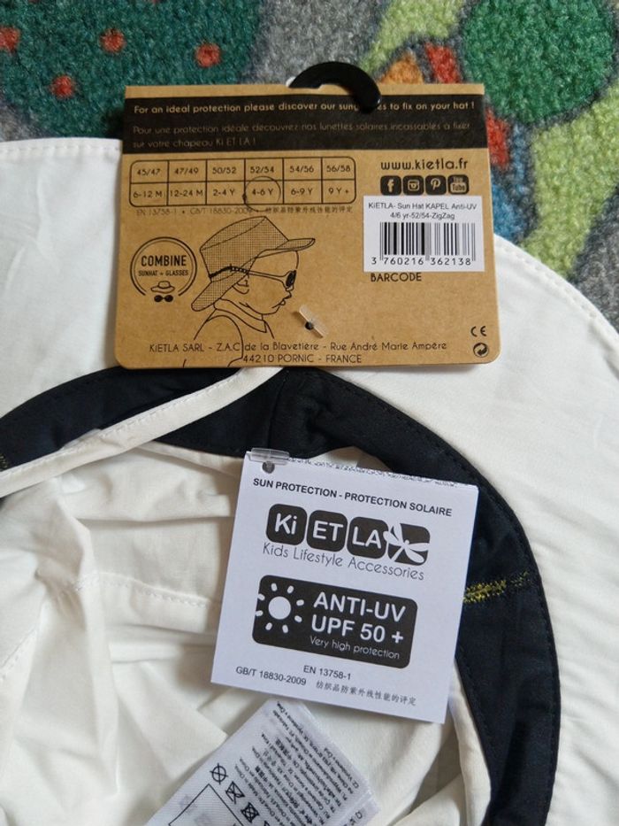 Chapeau réversible Ki ET LA, tour de tête 52/54cm - photo numéro 3