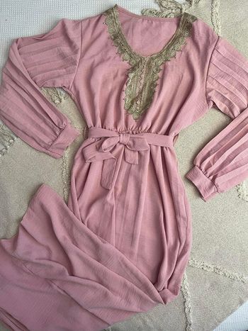 Robe rose longue