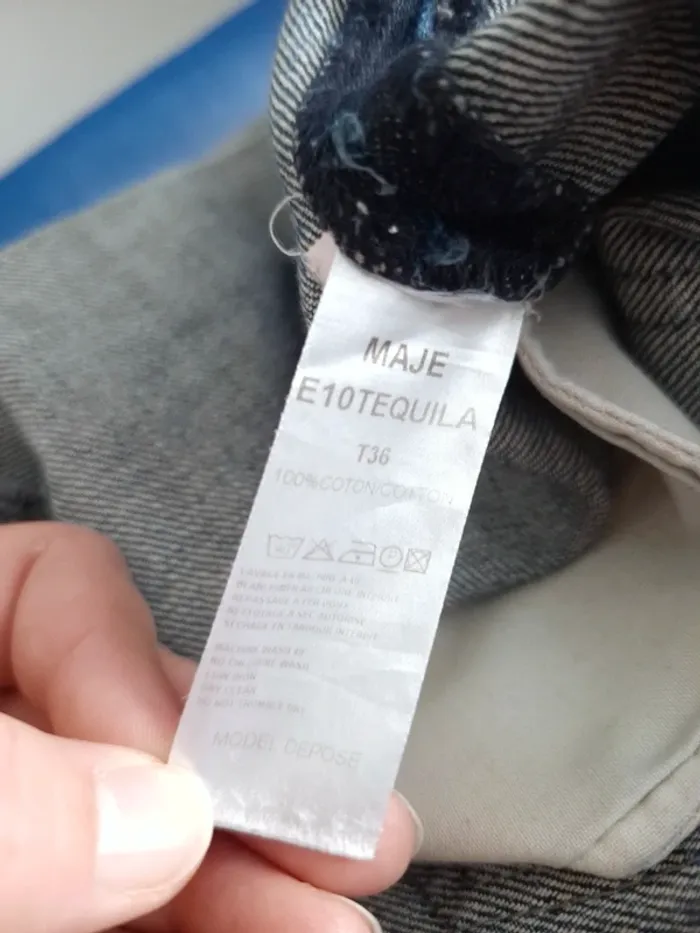 Jupe en jean's Maje / Taille 36 - photo numéro 8