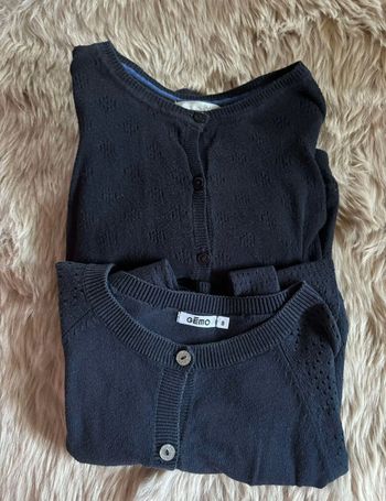 Lot de 2 gilets léger bleu marine Gémo / Jodhpur 8 ans