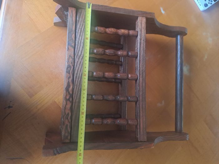 Porte journaux vintage En bois - photo numéro 10