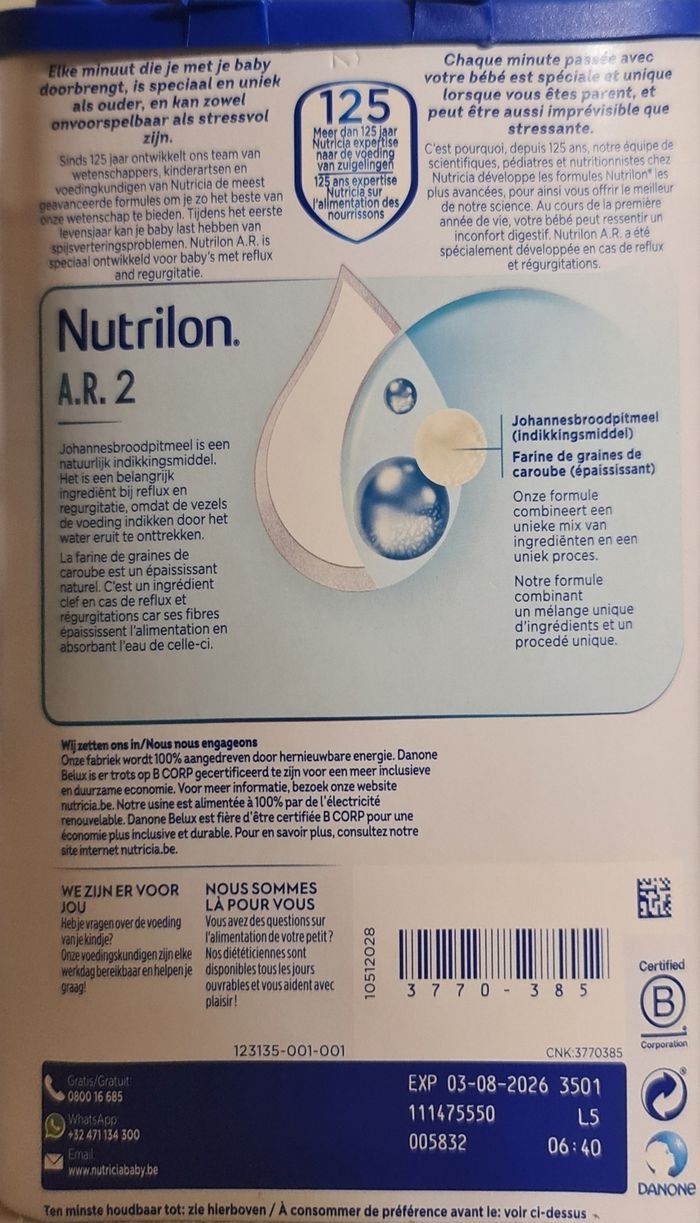 Nutrilon AR2  pour bébé - photo numéro 2