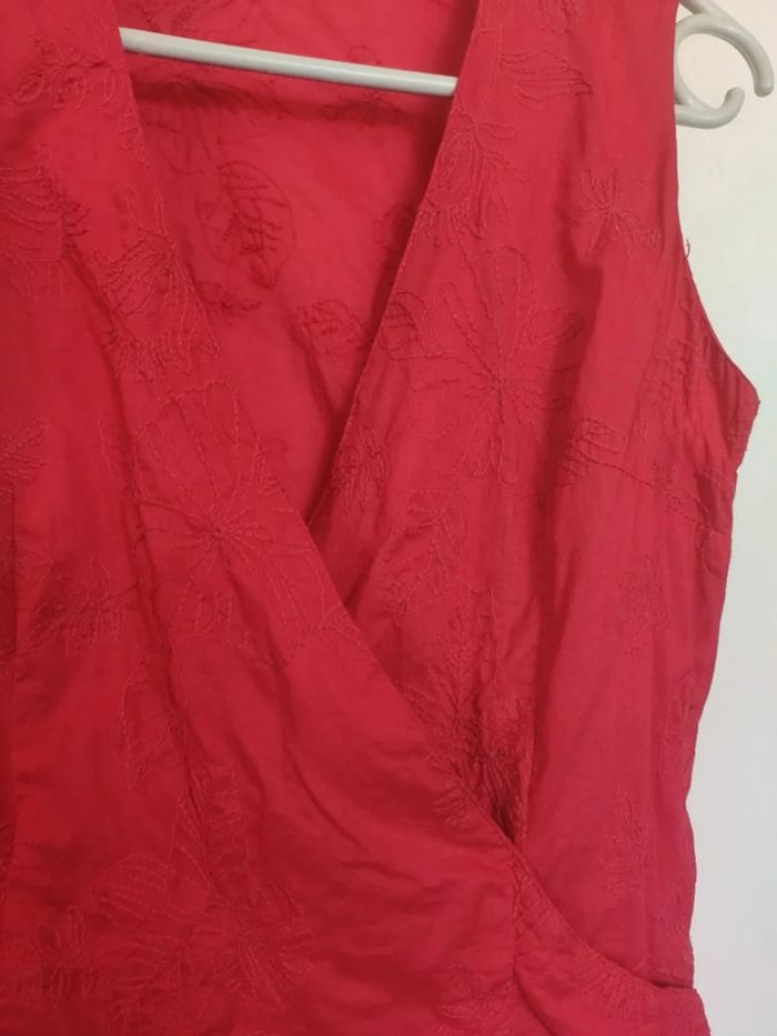 Cache Cache tunique rouge brodé 38 - photo numéro 5