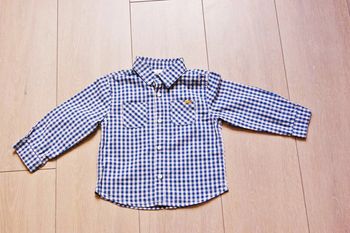 Chemise bleu et blanche. Garçon 24 mois. Marque Disney